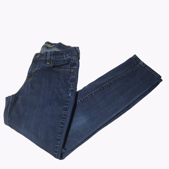 Old Navy Sweetheart Jeans Womens Size 4 Short Skinny Low Rise Medium Wash Denim - Picture 1 of 5